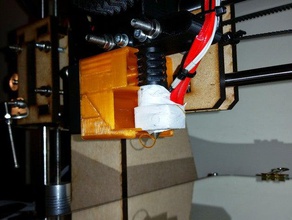 aktualisiert Lüfter Kühler j-Kopf hot-Ende - modifiziertes Cooler print wesentlichen pla verwendet 40mm sq fan 3d-Drucker Teile Kühlkanal graber i3 hotend prusa 3d print model - Mito3D