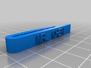 il mio personalizzate cravatta clip2 accessori su misura 3d print model - Mito3D