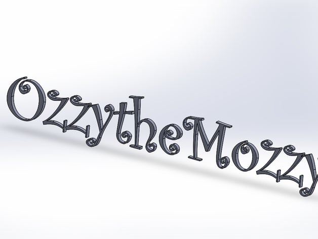 construir o seu próprio nome sinais e logotipos alfabeto z letras 3D print model - Mito3D