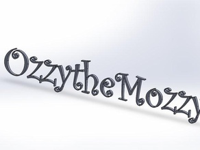 construir o seu próprio nome sinais e logotipos alfabeto z letras 3d print model - Mito3D