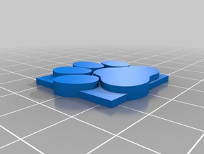 poco pawprint le monete distintivi scuola tinkercad 3d print model - Mito3D