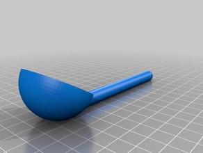 ttc 1tbsp parametric measuring spoon kitchen & dining customized 3d print model - Mito3D