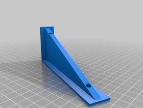 simple shelf support bookshelf bracket mount 3d print model - Mito3D