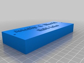 la placa de identificación accesorios personalizado 3d print model - Mito3D