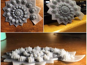 espiral fractal baseado afim ifs A impressão 3d matemática 3d print model - Mito3D