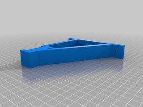 wall mount spool rack 3d printer accessories cust customizer filament holder 3d print model - Mito3D