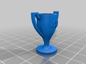 trophée - 40 ans 3d print model - Mito3D