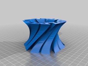 test modeling vessel sculptures spiral vase 3d print model - Mito3D