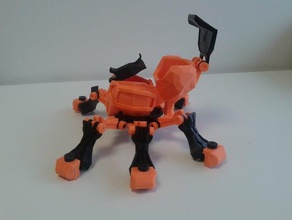 komik örümcek hayvanlar hayvan eğlenceli oyuncak oyuncaklar 3d print model - Mito3D
