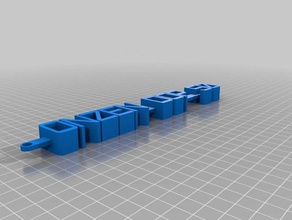 meine individuelle Nachricht keychain01 - Organisation kundengebundene 3d print model - Mito3D