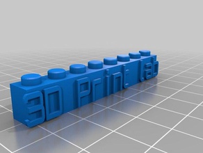 özelleştirilmiş lego blok benim inşaat oyuncaklar LEGO tuğla uyumlu 3d print model - Mito3D