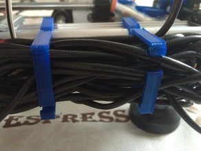 k8200 3drag frame wire clip cableclip 3d printer accessories framewireclip 3d print model - Mito3D