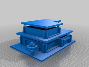 casa moderna La impresión en 3d fresco de vida minecraft moderno 3d print model - Mito3D