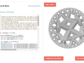 yansıma simetri matematik sanatı shapejs 3d print model - Mito3D