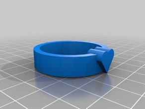 anel coração anéis 3d print model - Mito3D