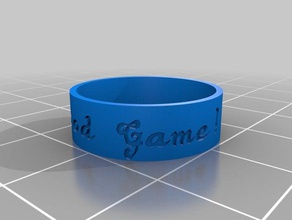 meghan ' s ring Ringe kundengebundene 3d print model - Mito3D