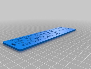 braille tag organization customized 3d print model - Mito3D