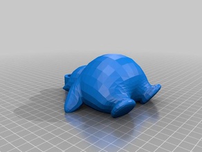 low poly snorlax keychain toy & game accessories pokemon 3d print model - Mito3D