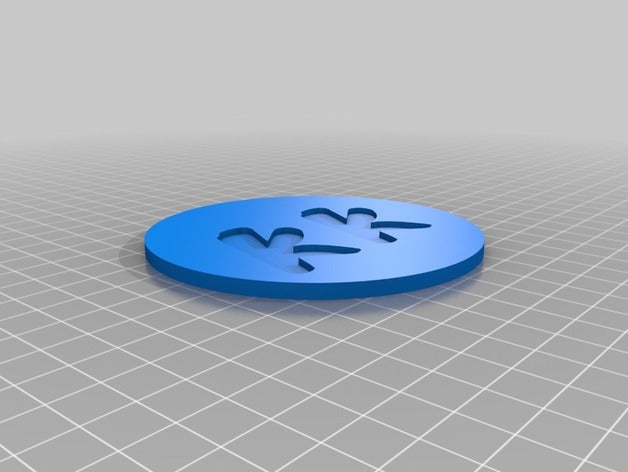 kk-bon verre coaster L'impression 3d personnalisé 3D print model - Mito3D