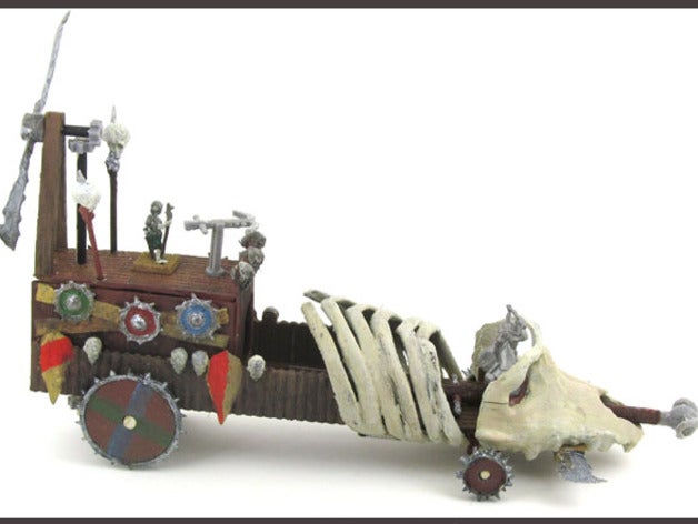 28mm orc war machine vehicles dungeon dungeons dragons rpg wargaming warhammer 3D print model - Mito3D