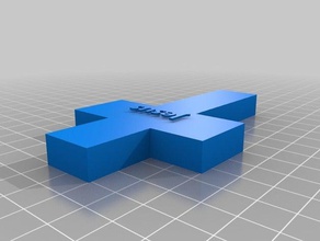 Kreuz Lesezeichen office 3d print model - Mito3D