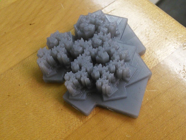 ifs fractale les mathématiques affine fi centre de collège chaos fractal af 108 la transformation 3D print model - Mito3D