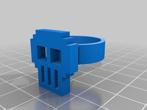 skull men rings customized 3d print model - Mito3D