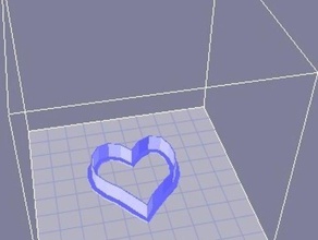 heart shaped cookie cutter valentine other cookiecutter 3d print model - Mito3D