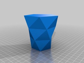 polígono-vaso recipientes personalizado 3d print model - Mito3D