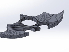 Fledermaus-Buch-ring lernen batman Bücher Buch ring 3d print model - Mito3D