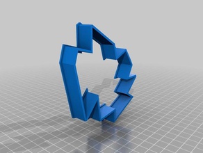 micah - abstract cookie cutter kitchen & dining cookiecutter cookies 3d print model - Mito3D