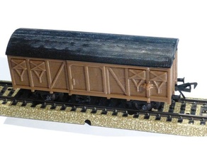 simple carriage scale h0 openrailway mechanical toys model trains train 3d print model - Mito3D