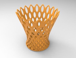 vazatriniks1 decor flower vase hole 3d print model - Mito3D