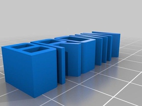 kahverengi organizasyon özelleştirilmiş 3d print model - Mito3D