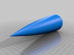 roket nosecone çift profil konik ucu parabolik stl formatı araç ipucu 3d print model - Mito3D
