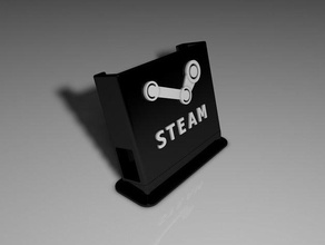 steam backup disk stand computer hdd holder portable usb 3d print model - Mito3D