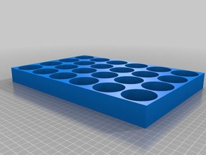 meine angepasste refill-Fach 25mm - Organisation kundengebundene 3d print model - Mito3D