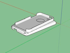 htc one, iphone 5 back casi cellulare 3d print model - Mito3D