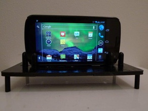 pogo pin charging dock mobile phone customizer nexus openscad 3d print model - Mito3D