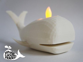 whale candle holder household decor lighting lights tea light candles 3d print model - Mito3D