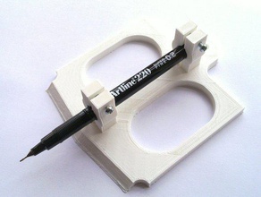 taz pen mount tool blank 3d printer parts plotter 3d print model - Mito3D