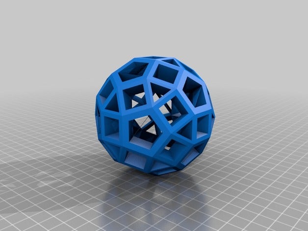 rombicosidodecaedro matemáticas art personalizado 3D print model - Mito3D