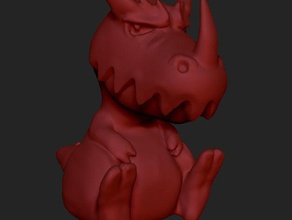 mal-humorado carnotaurus v2 animais dinossauro meme brinquedo trex trexremix tiranossauro 3d print model - Mito3D