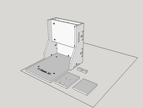 o e-lixo impressora 3d frame Impressora de peças 3d print model - Mito3D