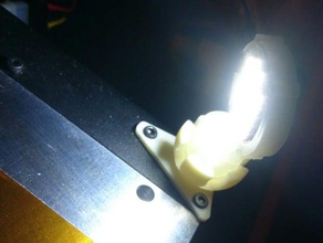 ball-joint printrbot simple metal led spotlight 3d printer parts light 3d print model - Mito3D