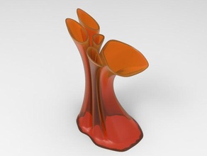 vazatriniks5 decor cool vase flower 3d print model - Mito3D