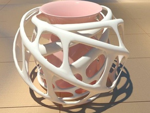 girdap - vazo dekor dekorasyon çiçek spiral 3d print model - Mito3D