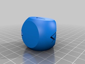 my customized 5-sided die dice 3d print model - Mito3D