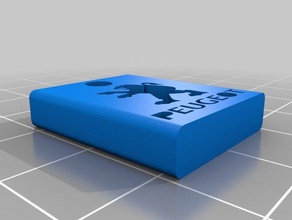 peugeot logo keychain L'impression 3d 3d print model - Mito3D