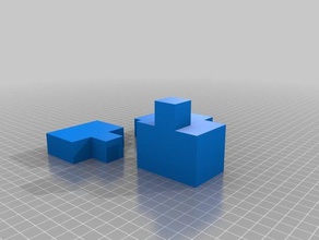 küp puzzle şey 3d baskı 3d print model - Mito3D